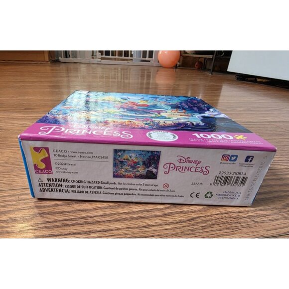 The Little Mermaid 1000 Piece Jigsaw Puzzle Ceaco‎ Disney Princess Ariel NEW - Picture 2 of 8